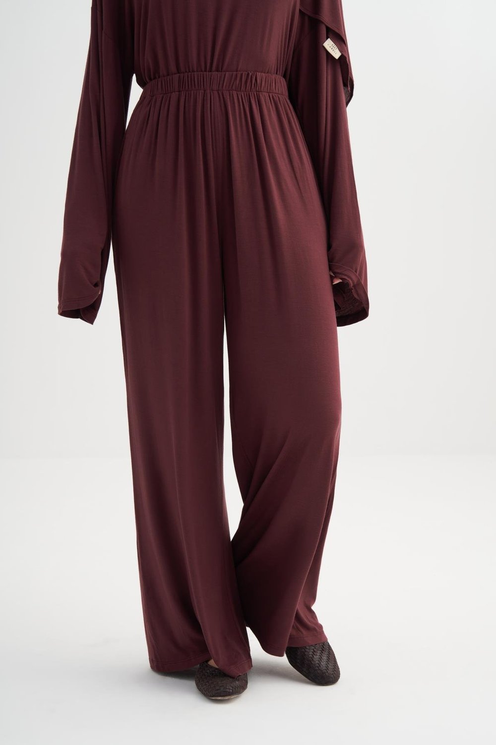 Micro Modal Pantolon Mürdüm