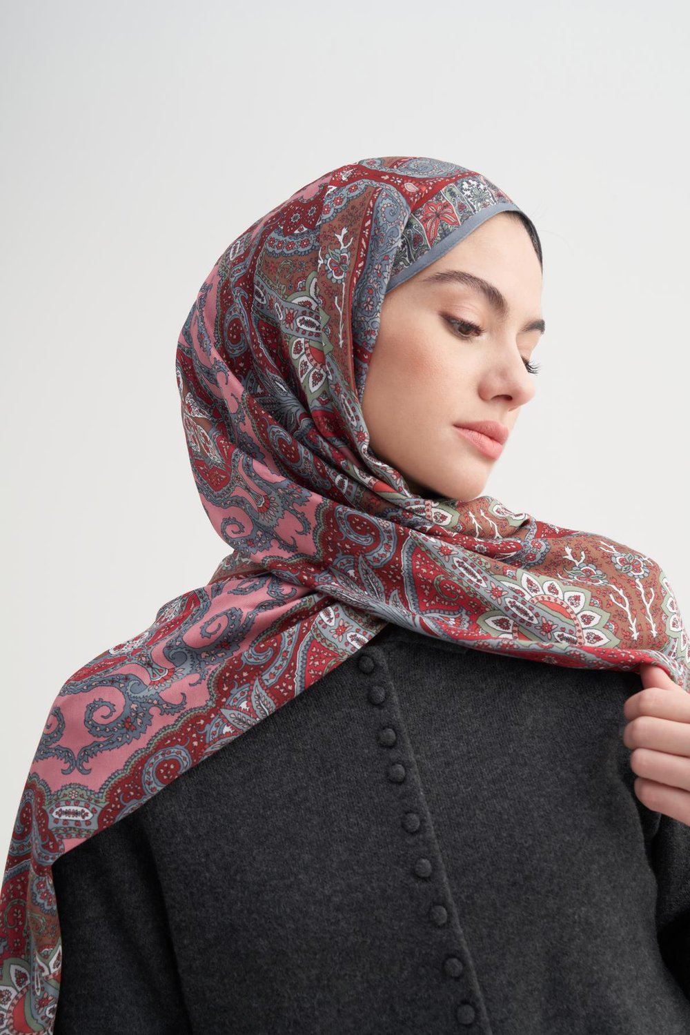 Aria İncira Viskon Şal Soft Pembe