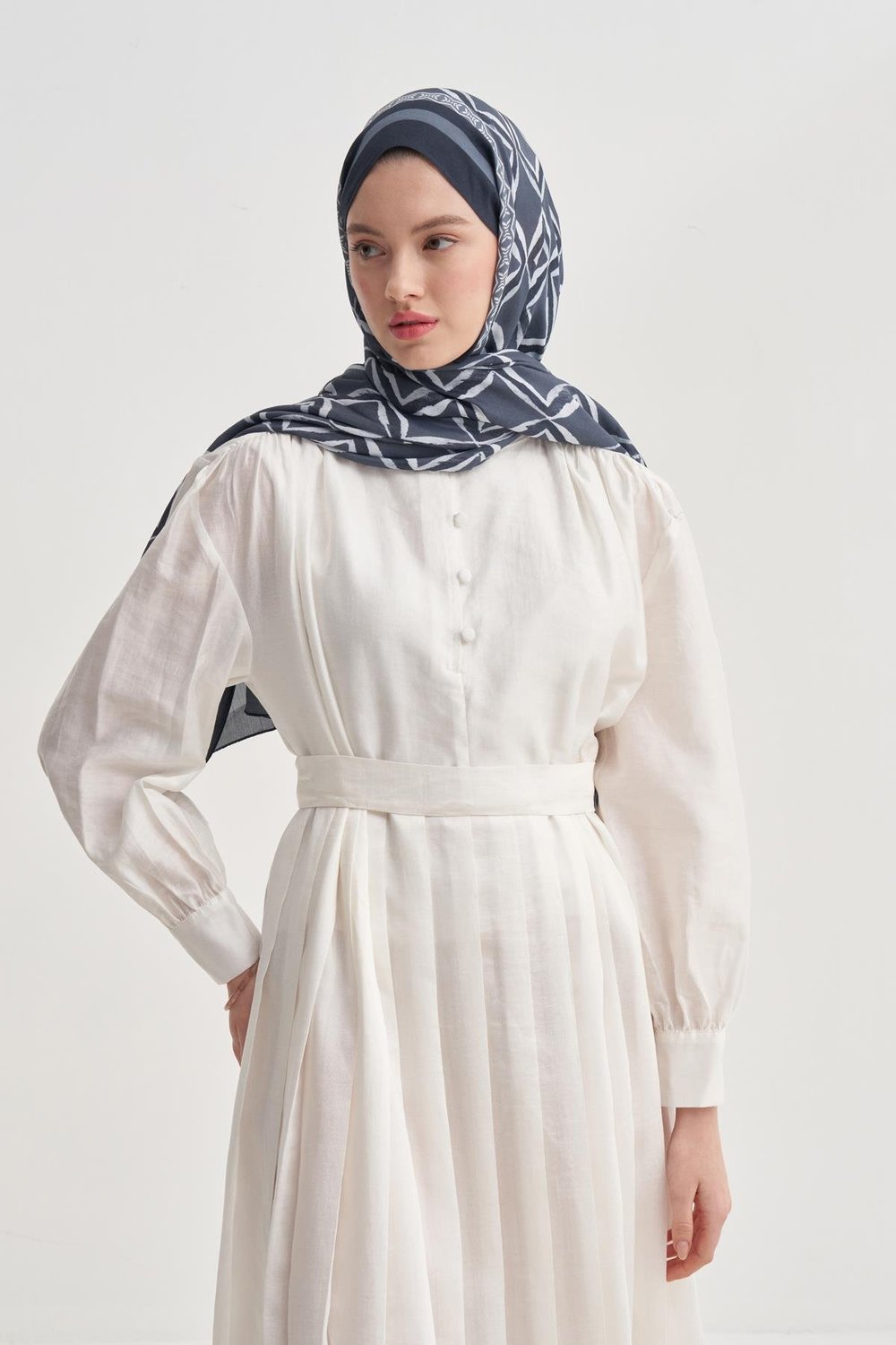 Velora Vela Floş Şal Lacivert