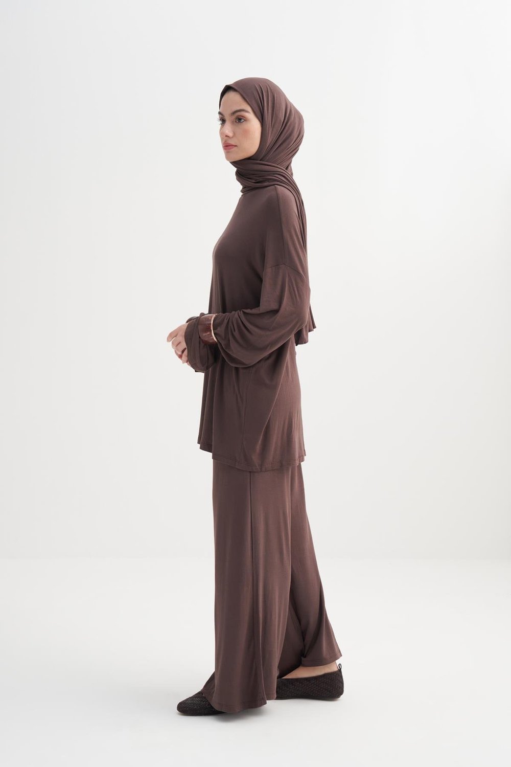 Micro Modal Pantolon Kahve