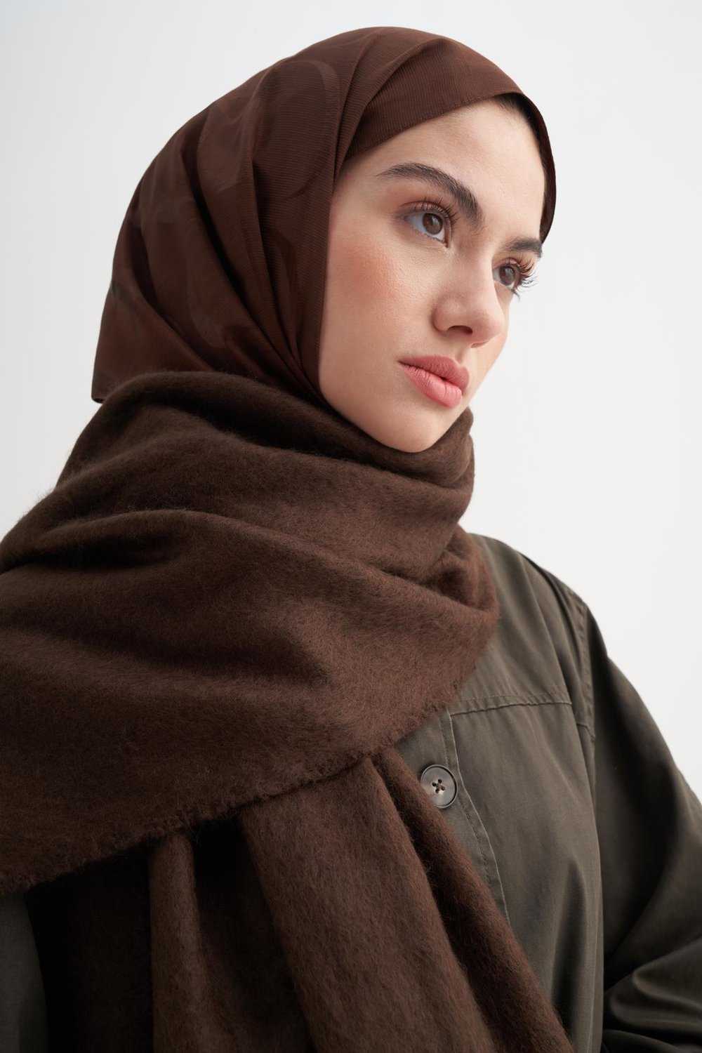 Şal Atkı Acı Kahve