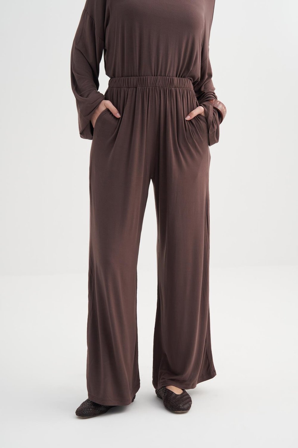 Micro Modal Pantolon Kahve