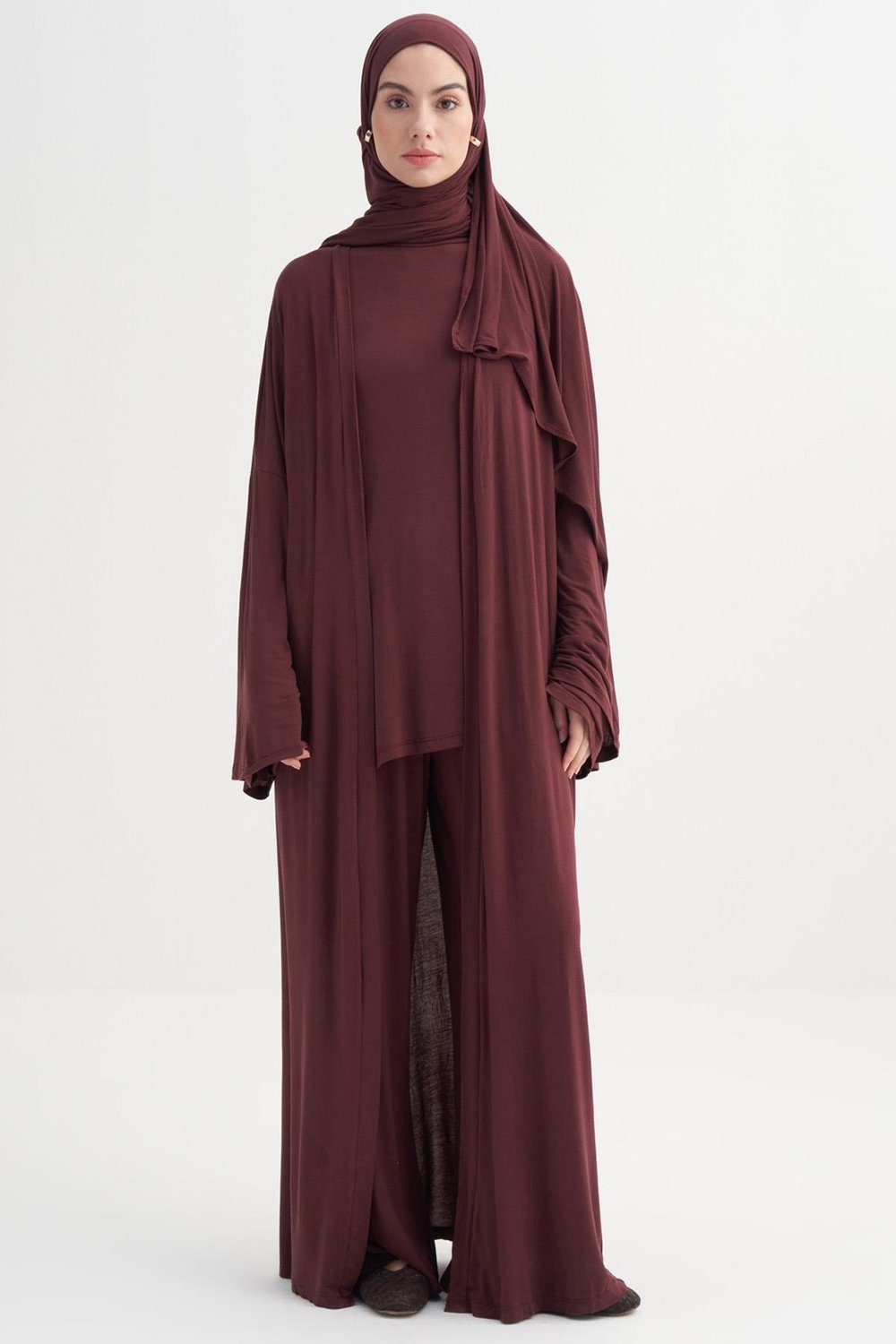 Micro Modal Abaya Mürdüm