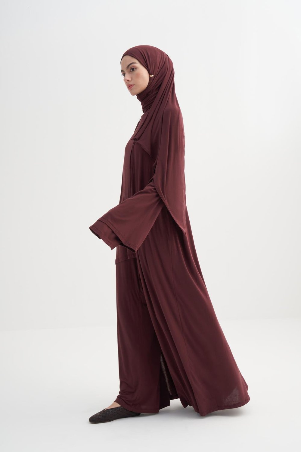 Micro Modal Abaya Mürdüm