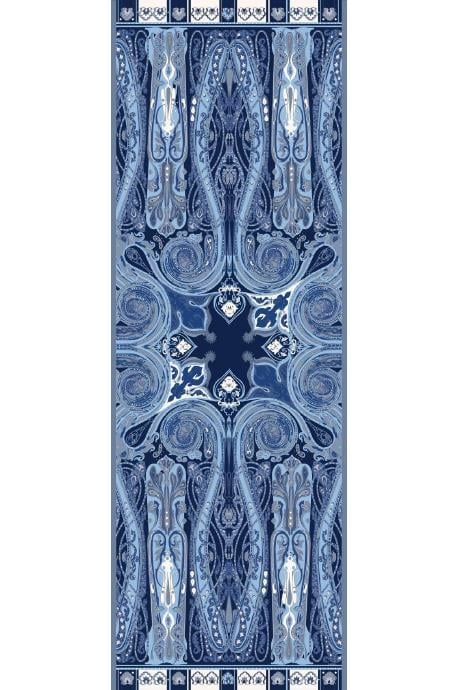 Navy Nightfall Comfy İpek Şal