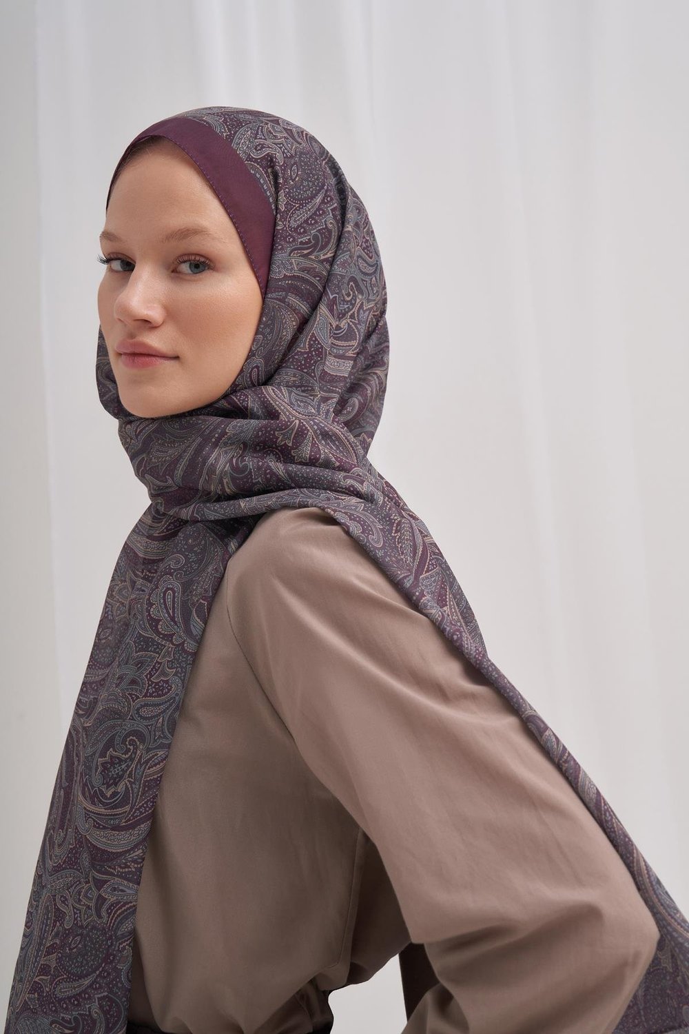 Nilla Pamuklu Şal Shades Kızıl