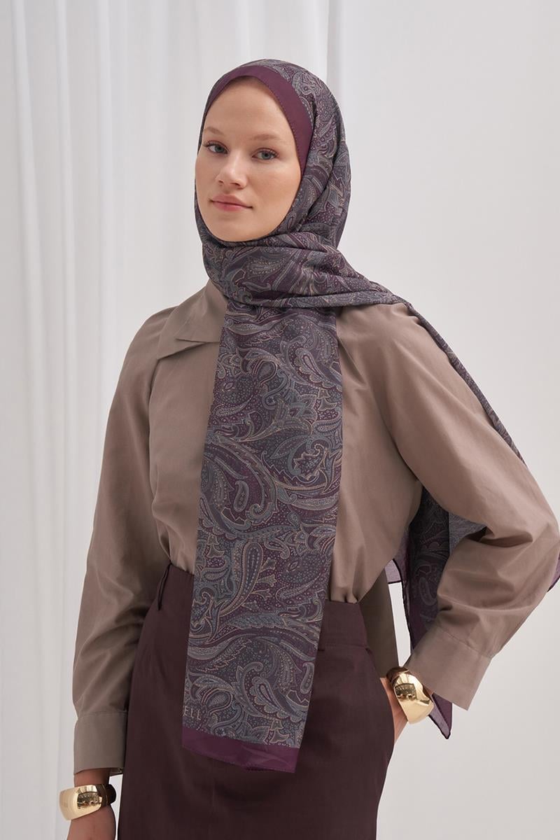 Nilla Pamuklu Şal Shades Kızıl