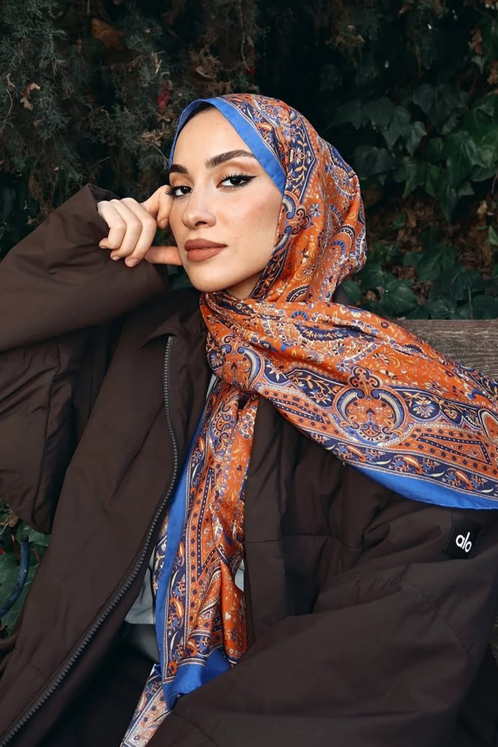 Sena Sever'in Tercihi Sunset Blaze Turuncu Comfy İpek Şal