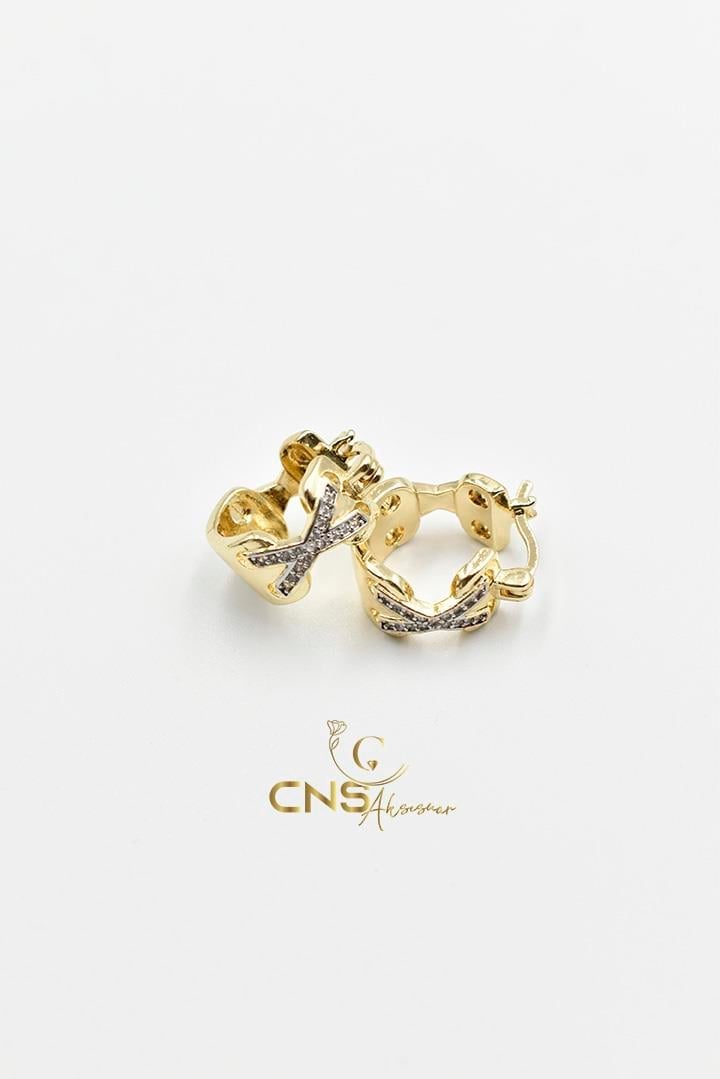 14K X Model Küpe