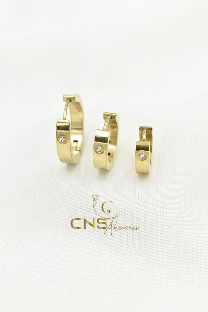 Cartier Set Zirkon Taşlı Küpe