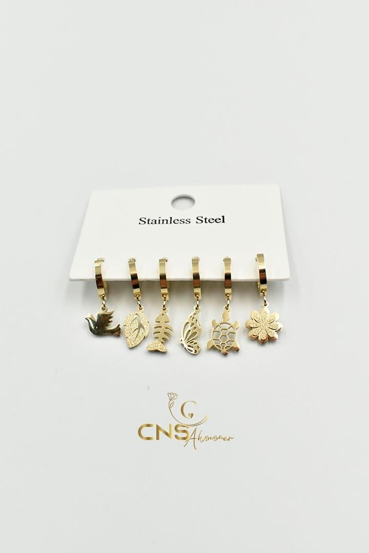 Set Sempatik Çeşitli Hayvan Figürlü Küpe