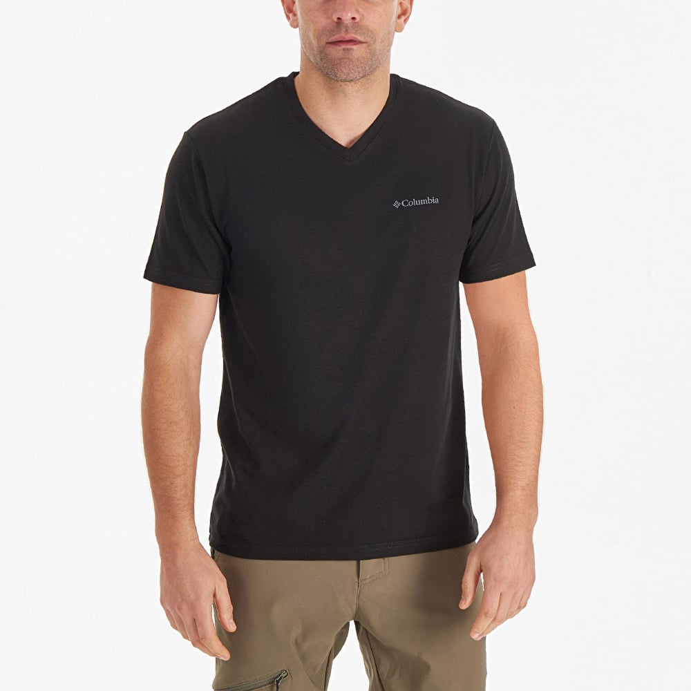 Columbia Cs0288 Csc M Basic Sm Logo Brushed V Neck Ss Tee Erkek T-Shirt