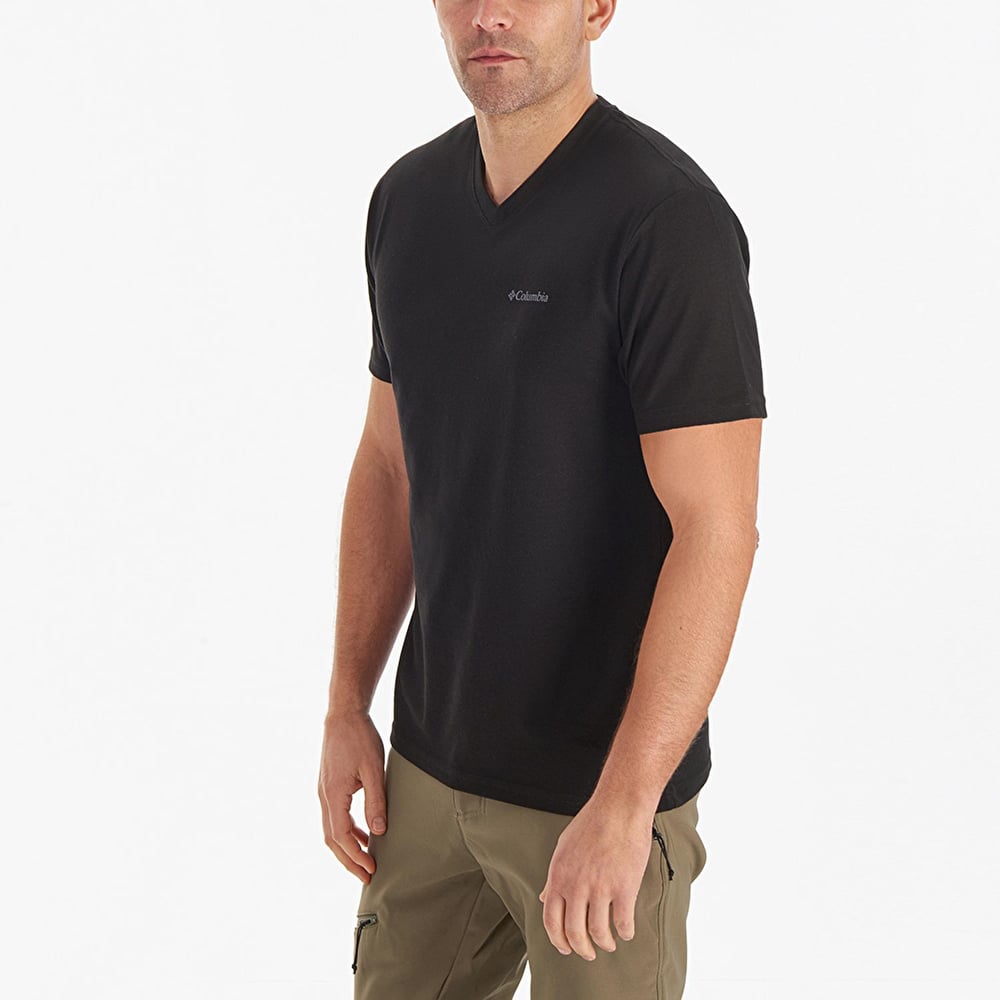 Columbia Cs0288 Csc M Basic Sm Logo Brushed V Neck Ss Tee Erkek T-Shirt