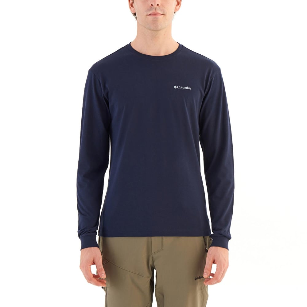 Columbia CS0354 Csc M Basic SM Logo  Ls Tee Erkek Uzun Kollu T-Shirt