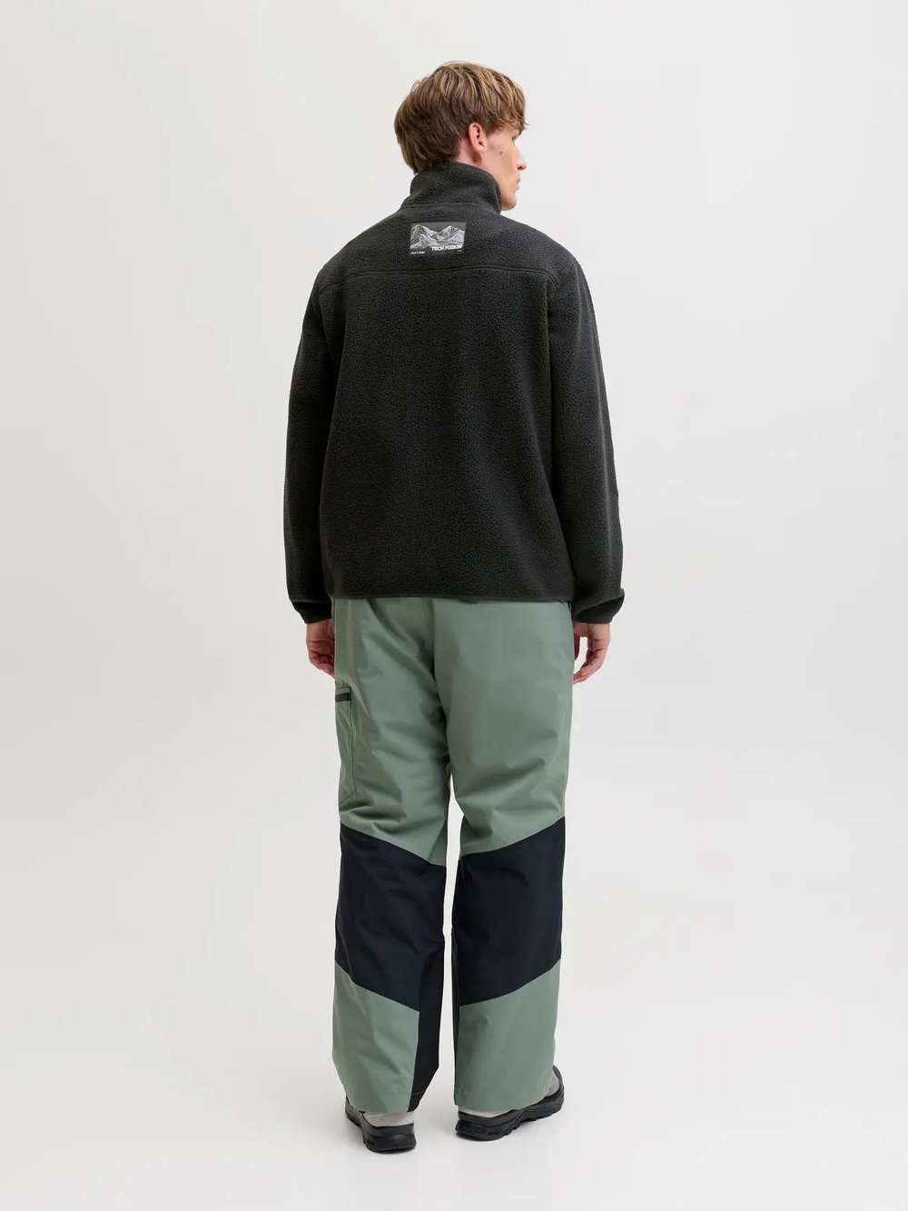 Jack & Jones Jjalpes Teddy Jacket Aw25 Erkek Polar Ceket