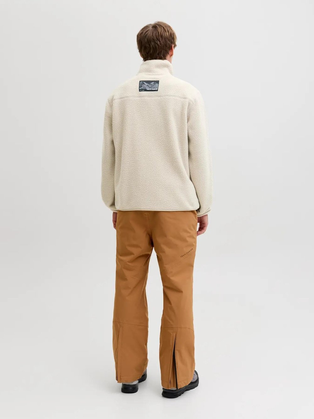 Jack & Jones Jjalpes Teddy Jacket Aw25 Erkek Polar Ceket