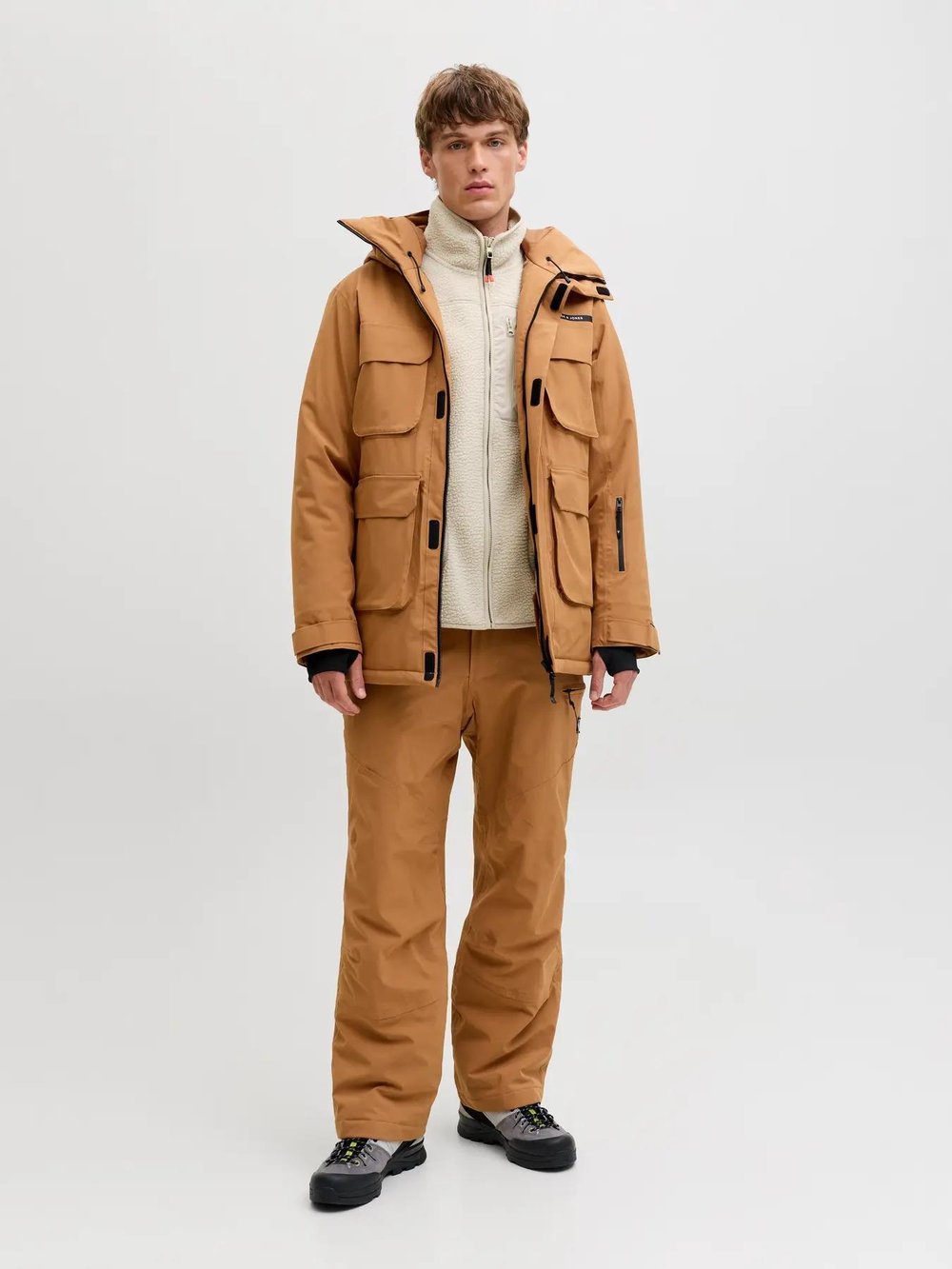 Jack & Jones Jjalpes Teddy Jacket Aw25 Erkek Polar Ceket