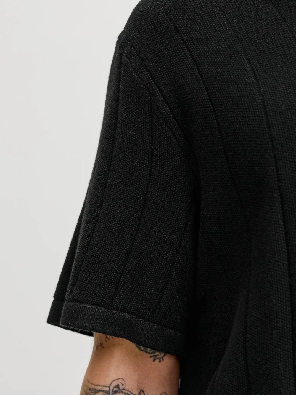 Jack & Jones Jjebradley Knit Split Neck Ss Sn Erkek T-Shirt