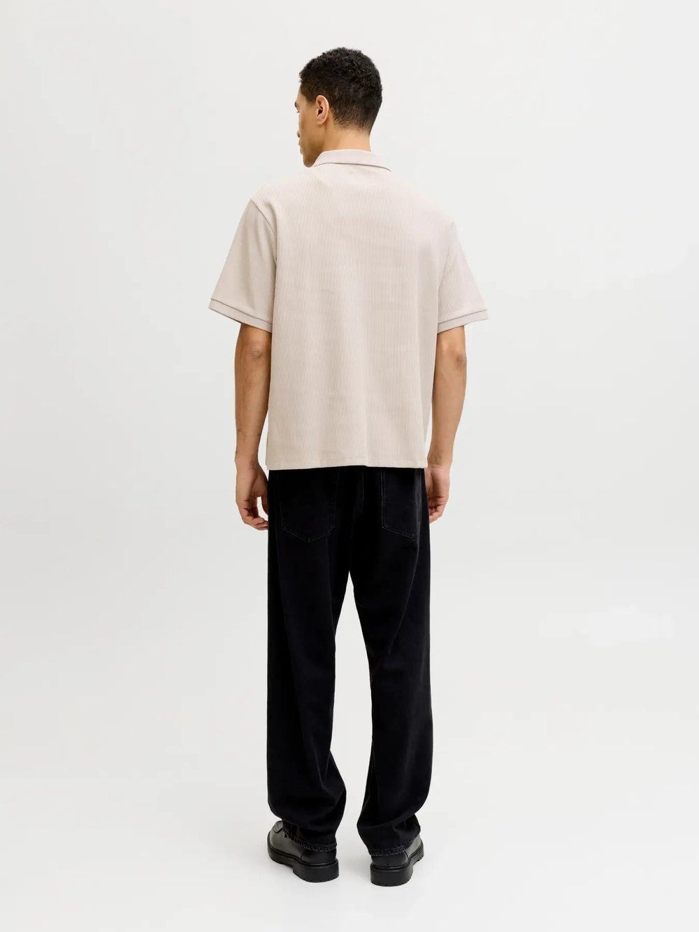 Jack & Jones Jjeharrison Structure Polo Ss Ln Erkek T-Shirt