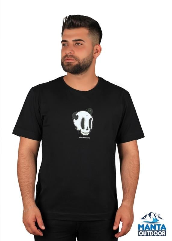 Manta MNT 2307-1 Kuru Kafa Baskılı Erkek T-Shirt