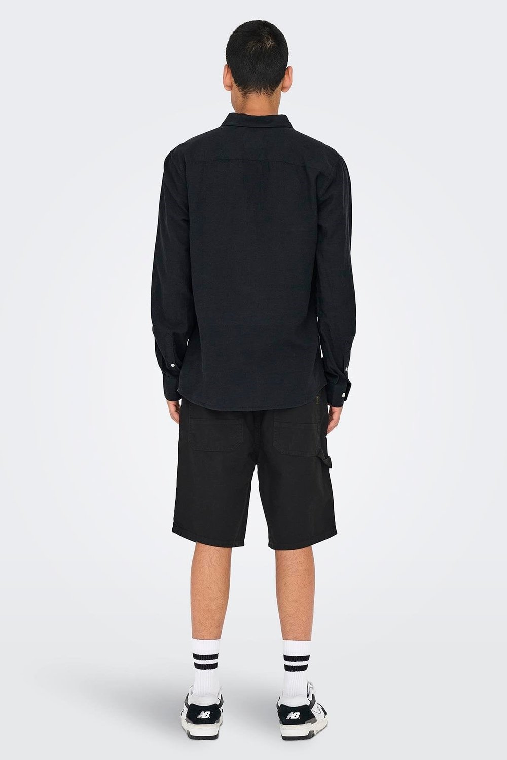 Only & Sons Onscaiden Ls Solid Linen Shirt Noos Erkek Gömlek