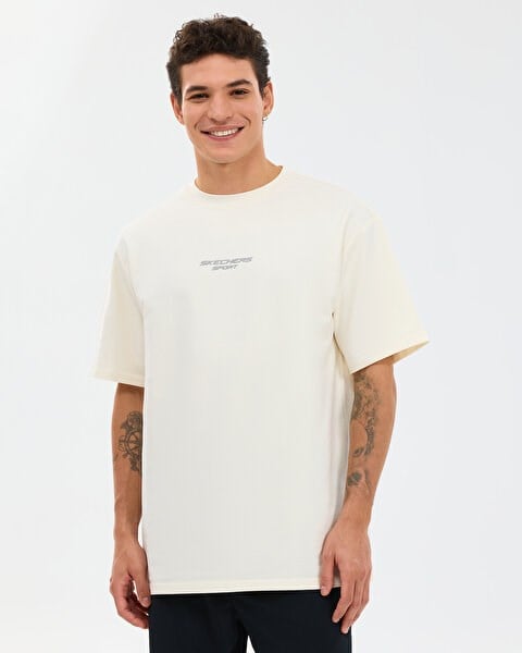 Skechers M Graphic Tee Reflect Logo Oversize Erkek T-Shirt