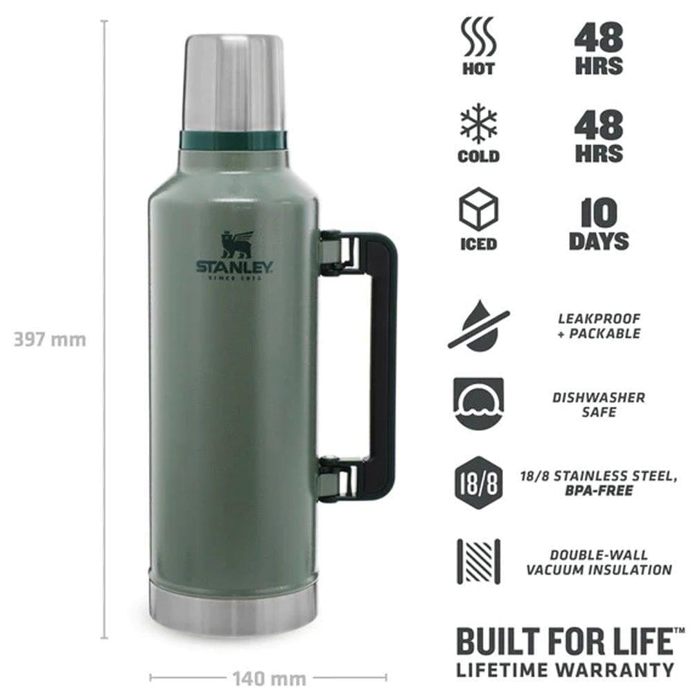 Stanley 2.5Qt Classic Vac Btl H. Green Eu-1 Termos