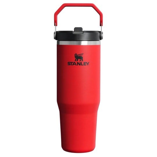 Stanley The IceFlow™ Flip Straw 2.0 Tumbler 0.89L / 30oz Chili Black Termos