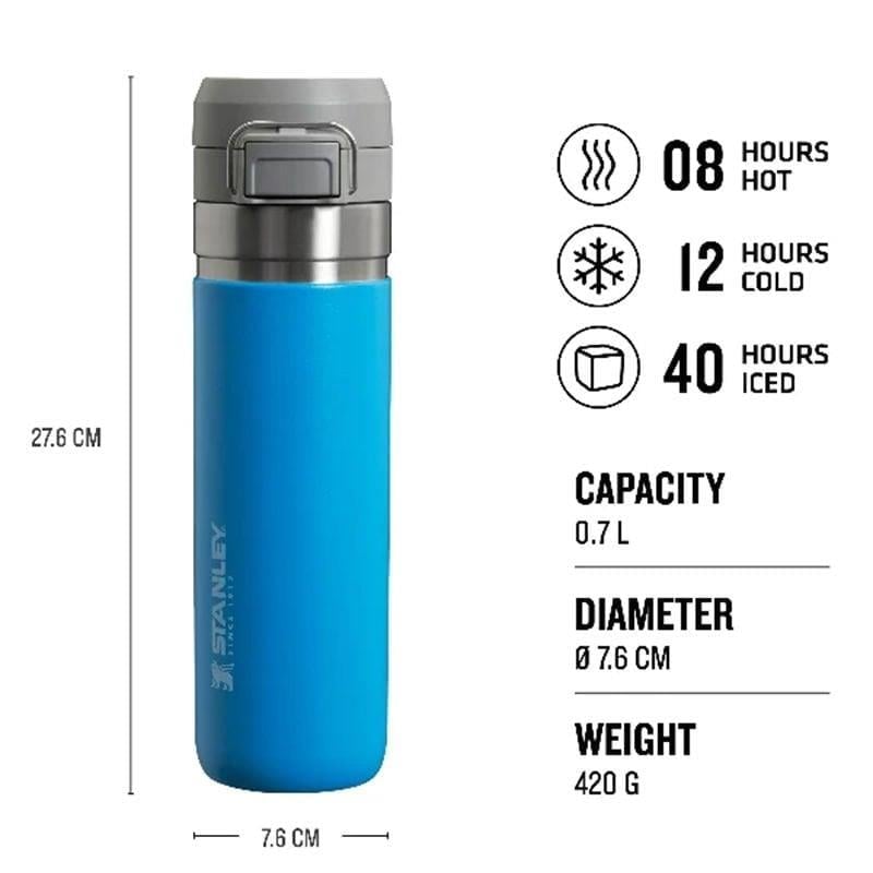 Stanley The Quick-Flip Water Bottle 24Oz/0.70 Lt Azure Termos