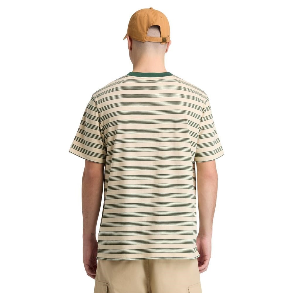 Timberland 4 Rows Striped Short Sleeve Tee Erkek T-Shirt