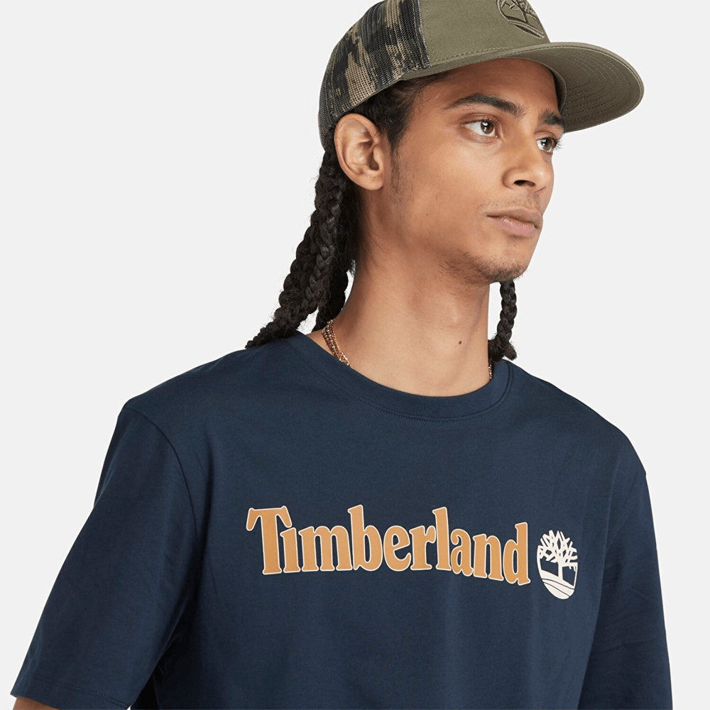 Timberland Kennebec River Linear Logo Short Sleeve  Erkek T-Shirt