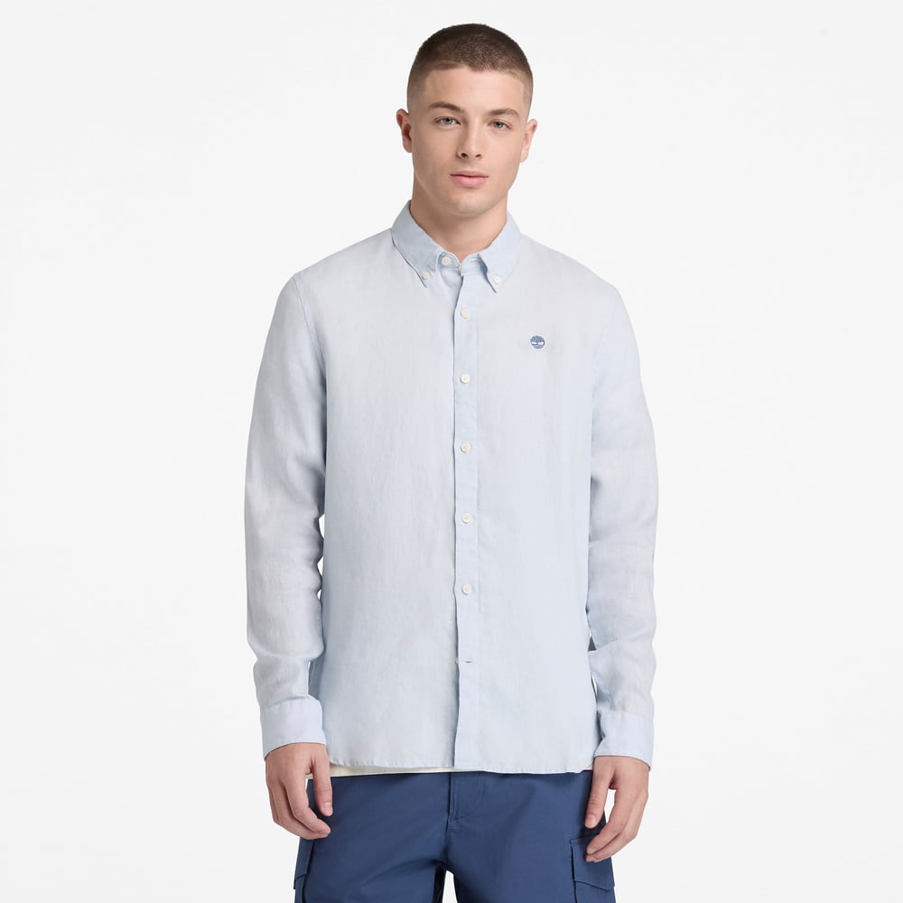 Timberland Mill Brook Linen Shirt Erkek Gömlek