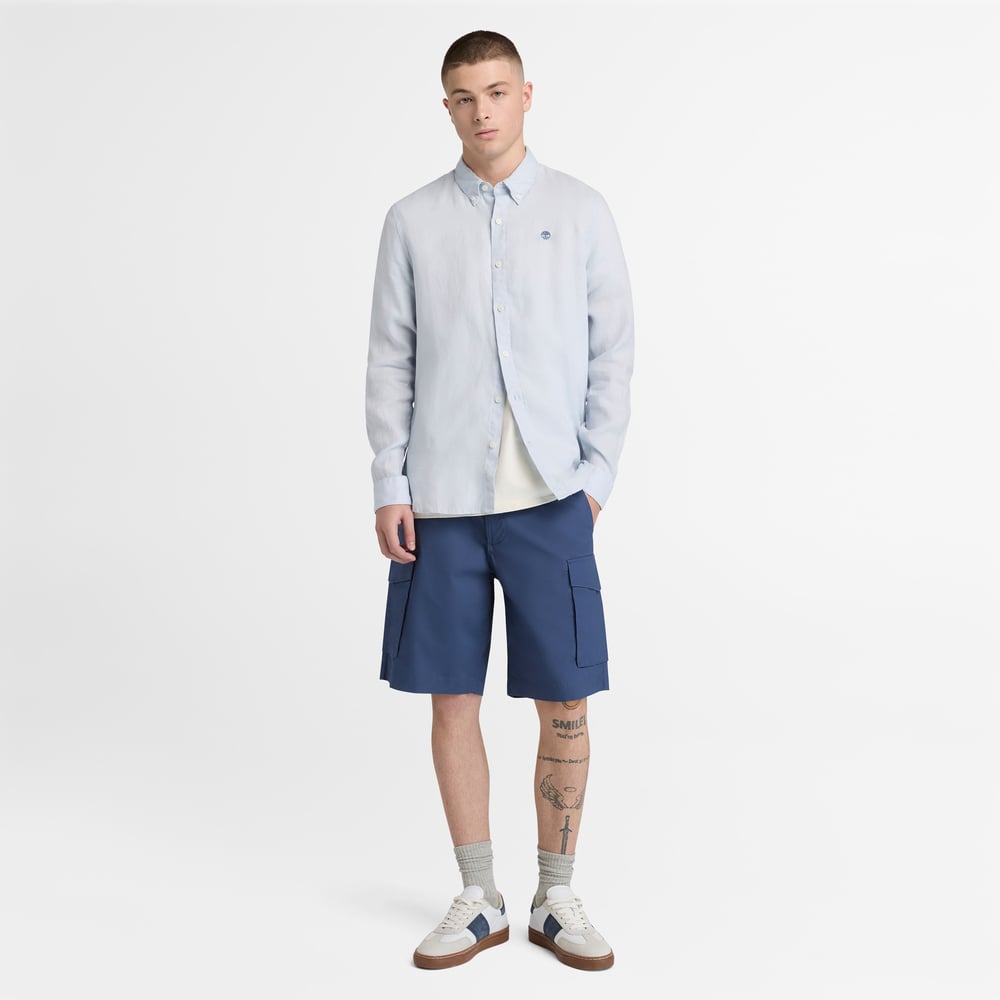 Timberland Mill Brook Linen Shirt Erkek Gömlek