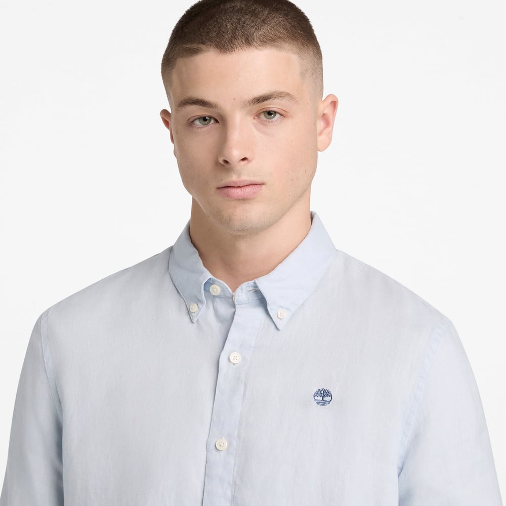 Timberland Mill Brook Linen Shirt Erkek Gömlek