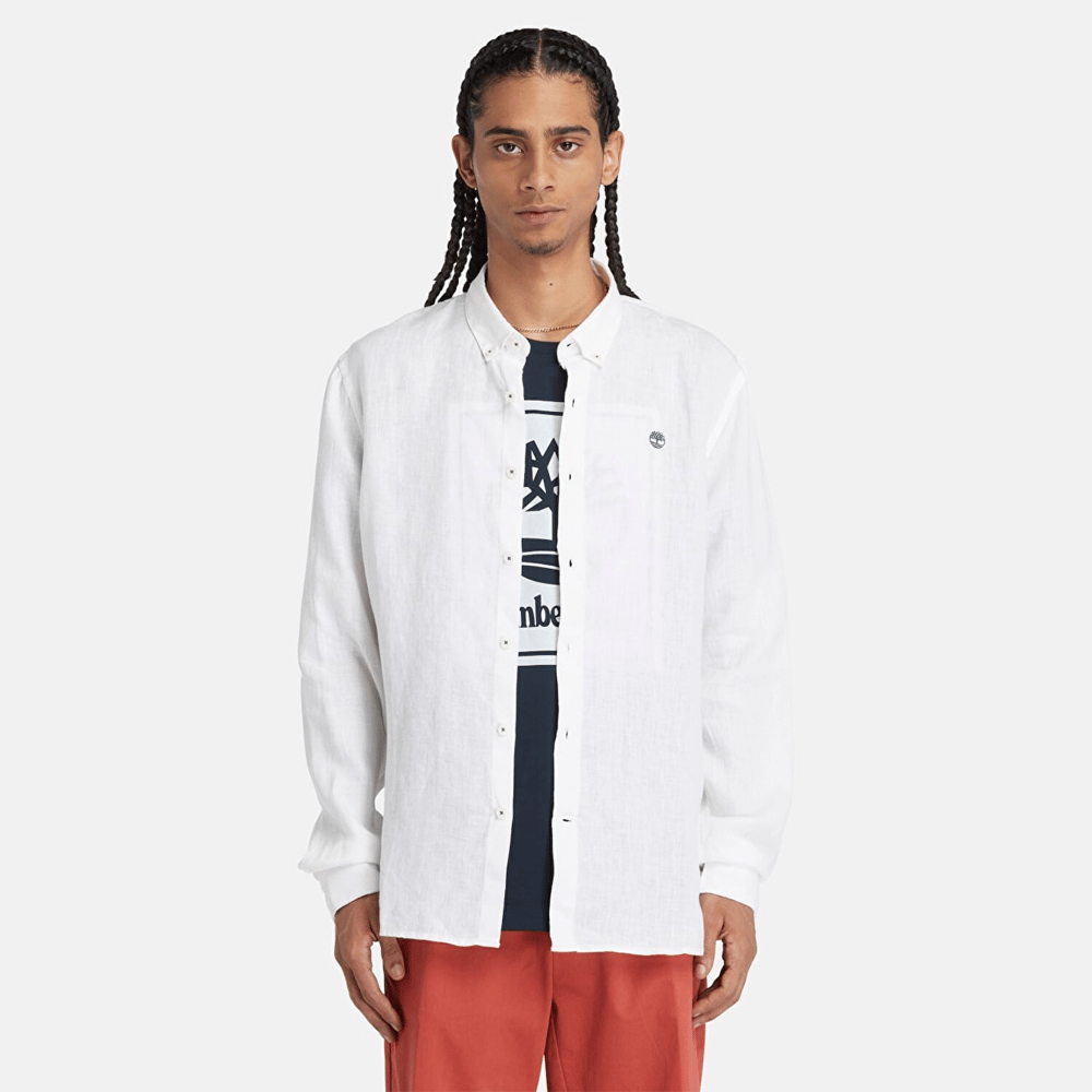 Timberland Mill Brook Linen Shirt Erkek Gömlek
