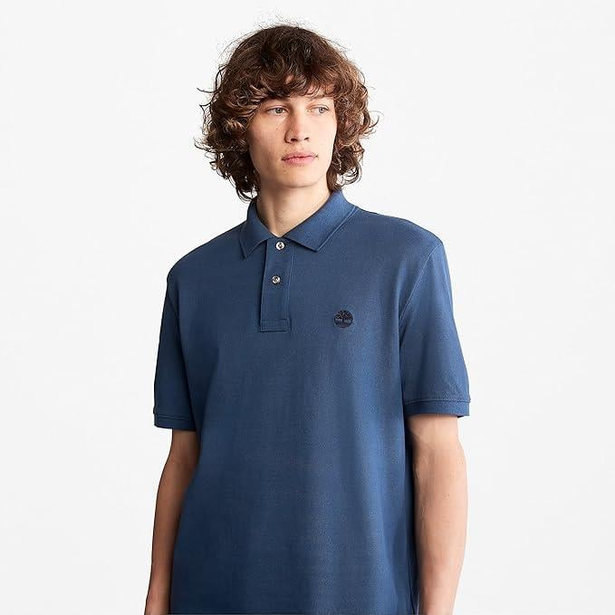 Timberland Oyster Rıver Chest Logo Ss Polo (Reg) Erkek T-Shirt