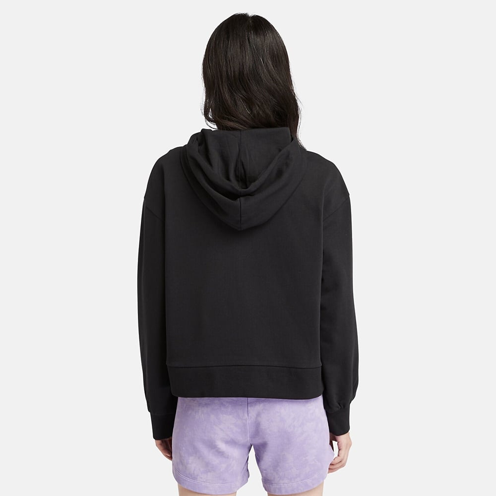 Timberland Stack Logo Loop Back Hoodie Kadın Sweatshirt