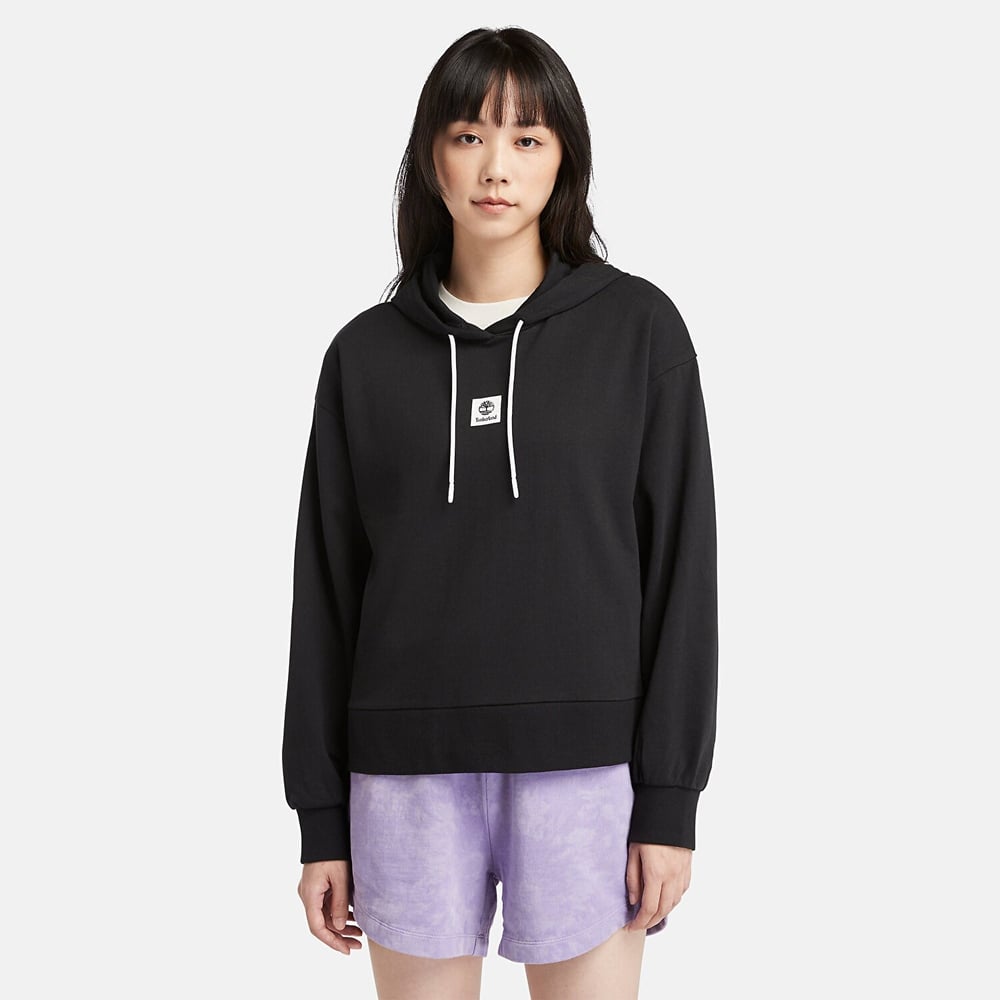 Timberland Stack Logo Loop Back Hoodie Kadın Sweatshirt