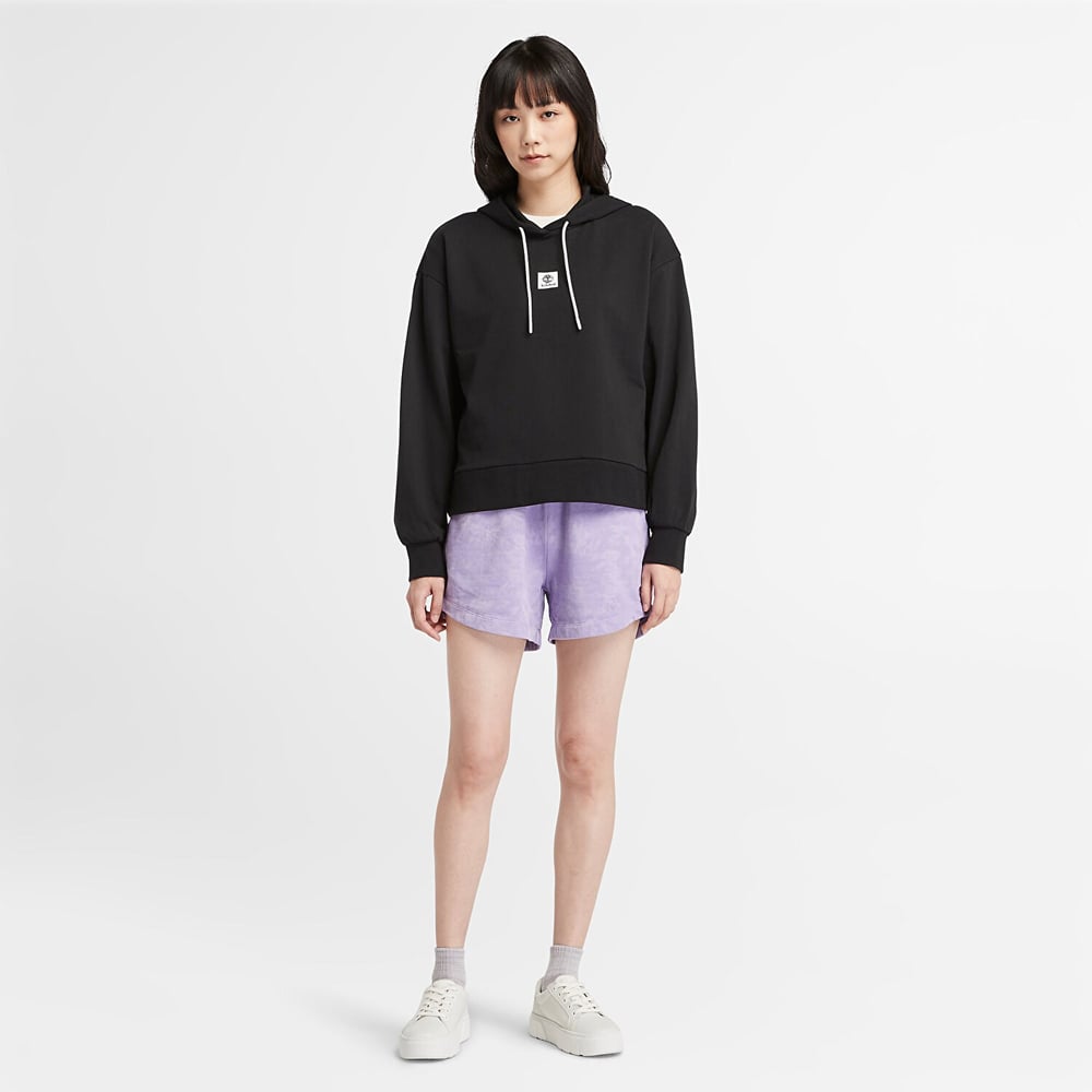 Timberland Stack Logo Loop Back Hoodie Kadın Sweatshirt