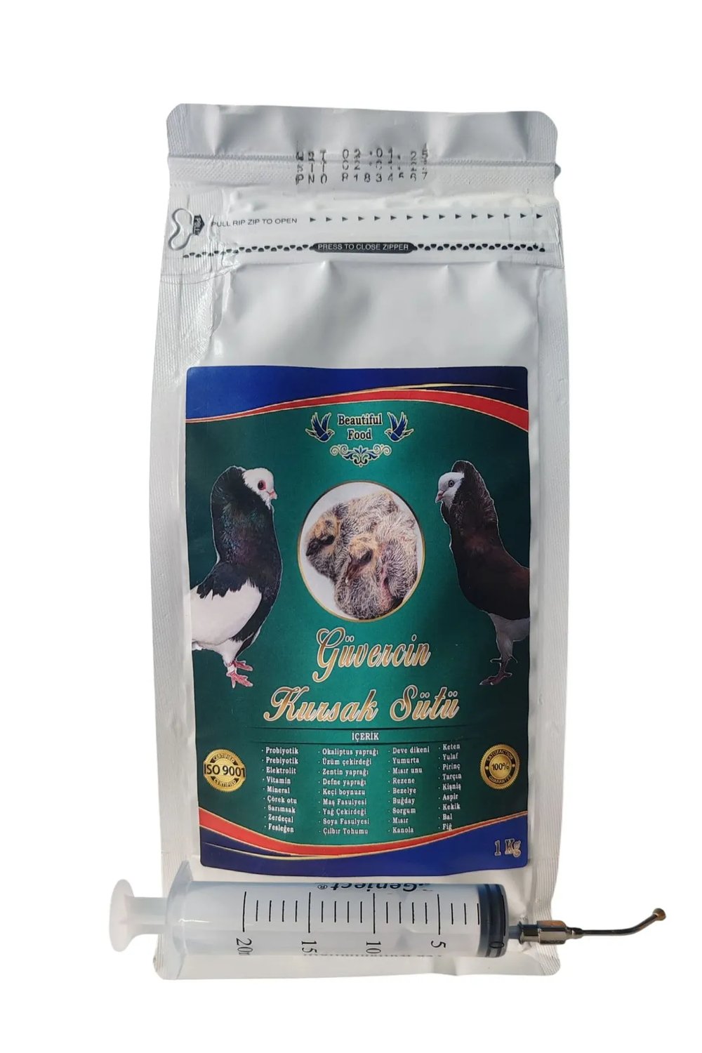 Beautiful Food Yavru Güvercin Maması 1 KG – Şırınga Hediyeli