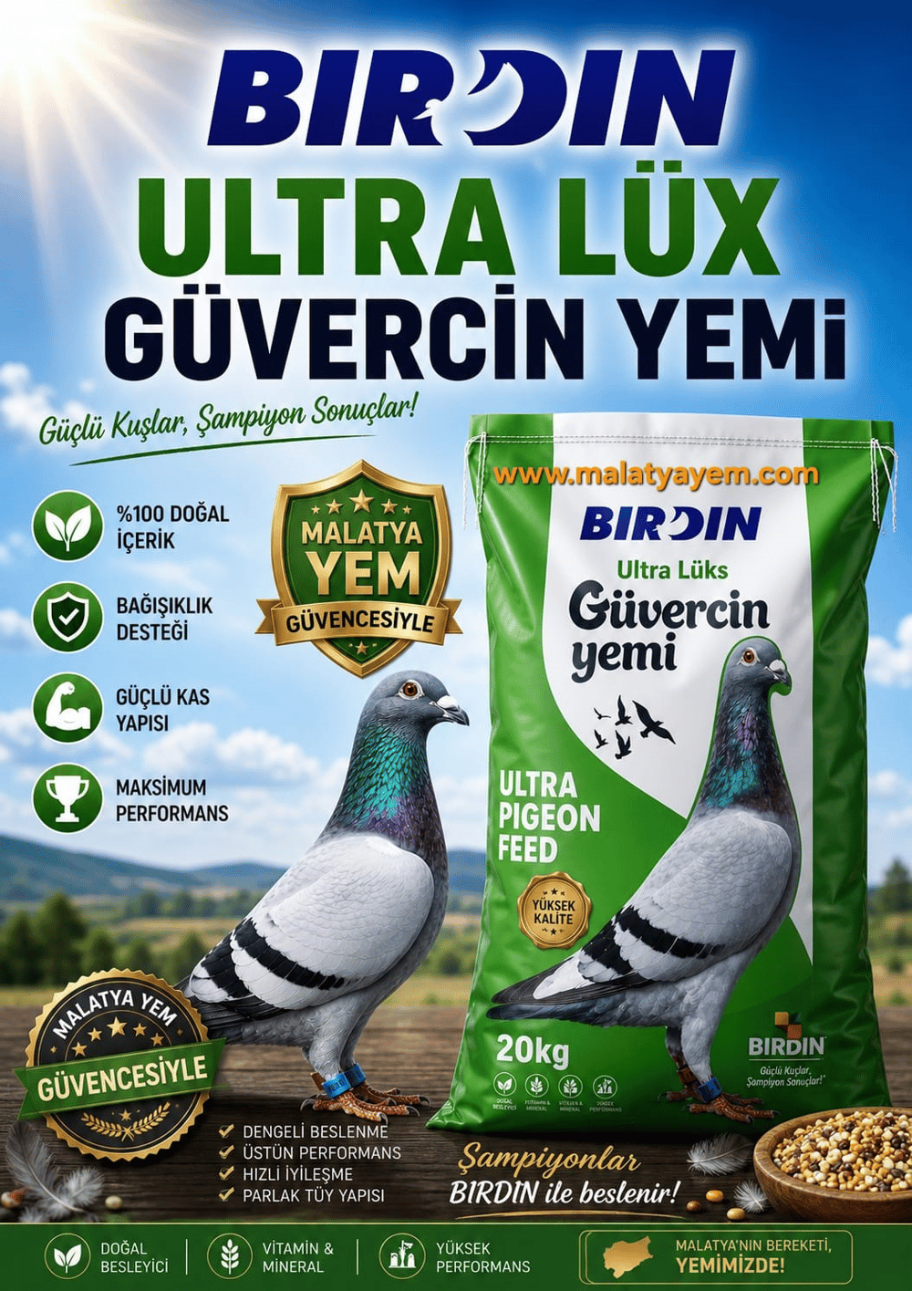 Bırdın Guvercin Yemi _20Kg