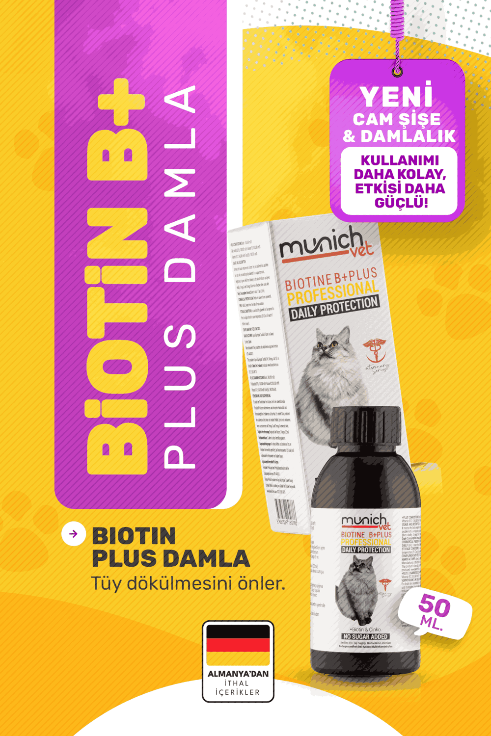 Munich Vet Biotine + Plus Tüy Damlası 100 ml