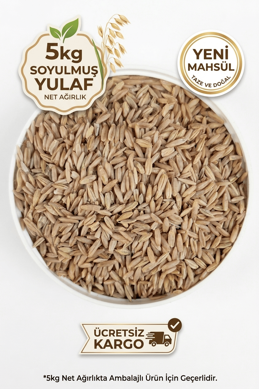 Soyulmuş İç Yulaf 5Kg