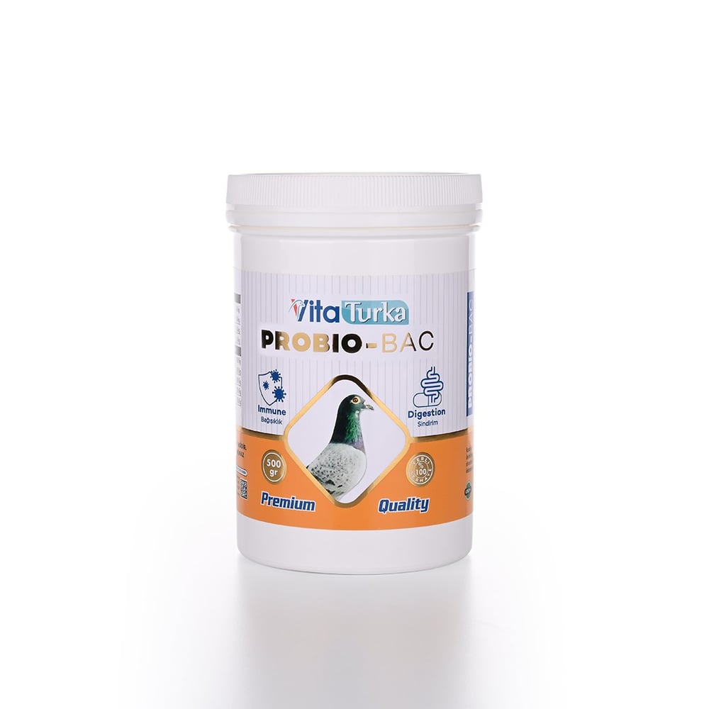 Vita Turka PROBIO-BAC 500gr | Kanatlılar İçin Probiyotik Takviye