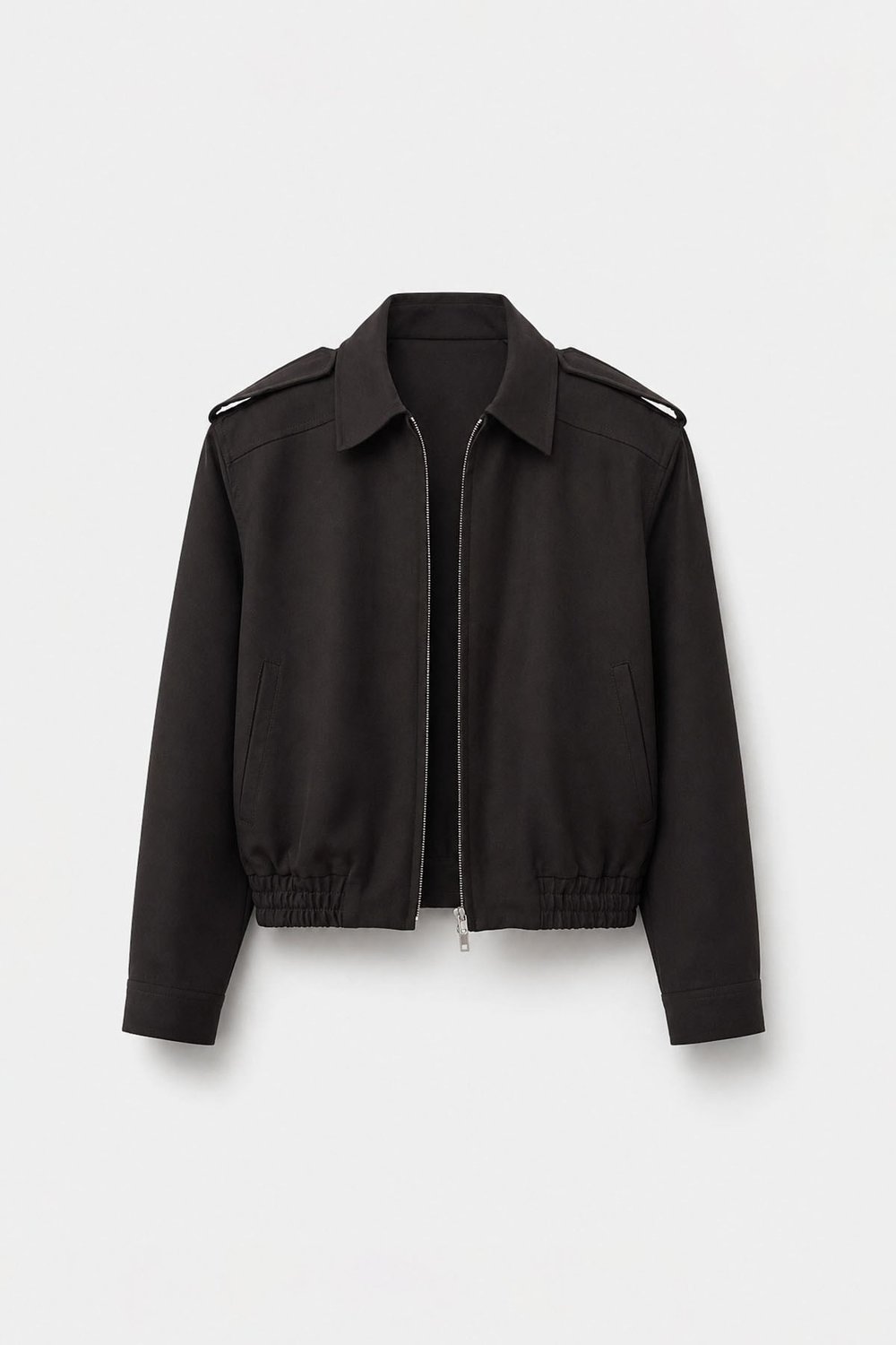 Acı Kahve Cooper Crop Bomber Ceket
