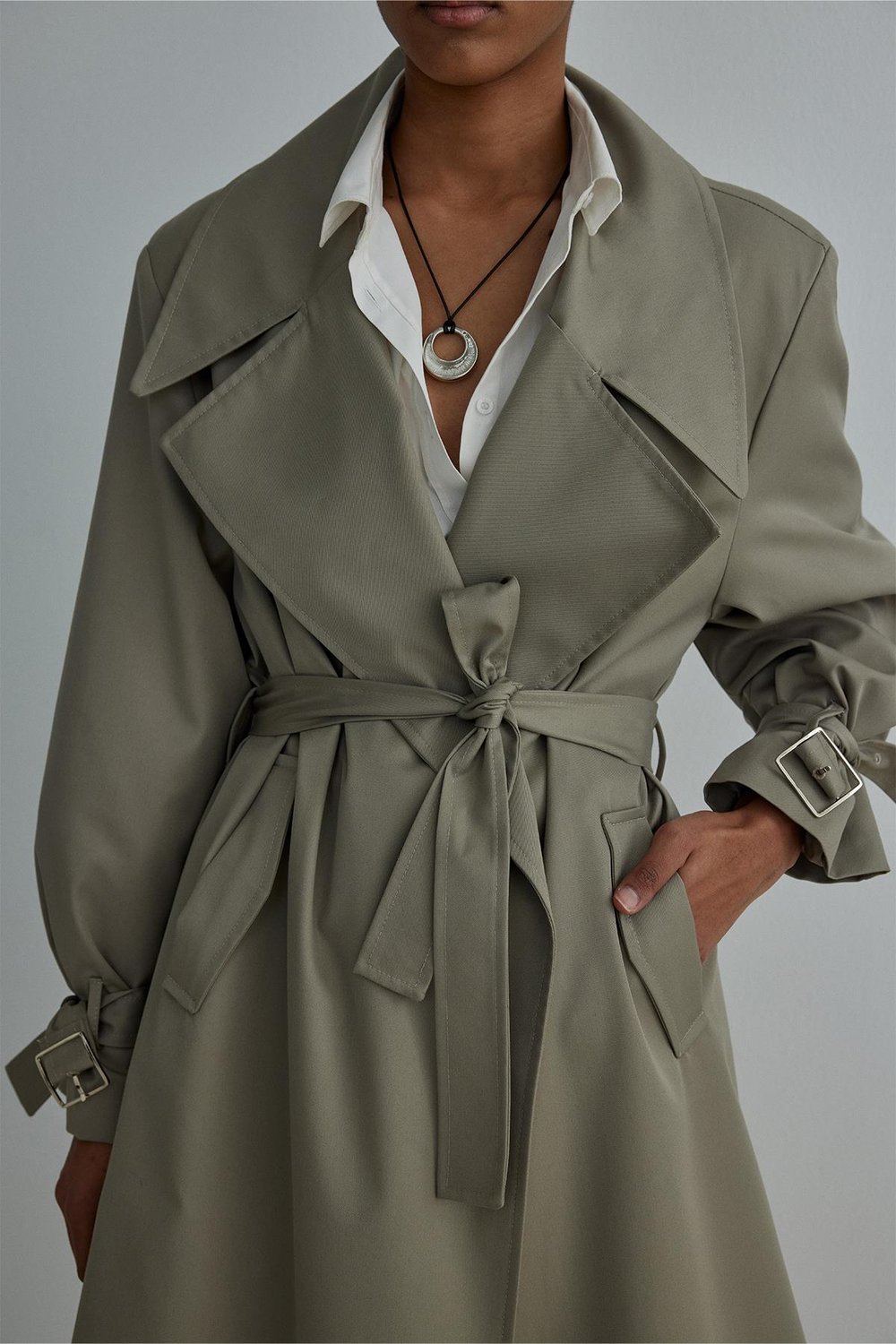 Rowe Gabardine Trench Coat