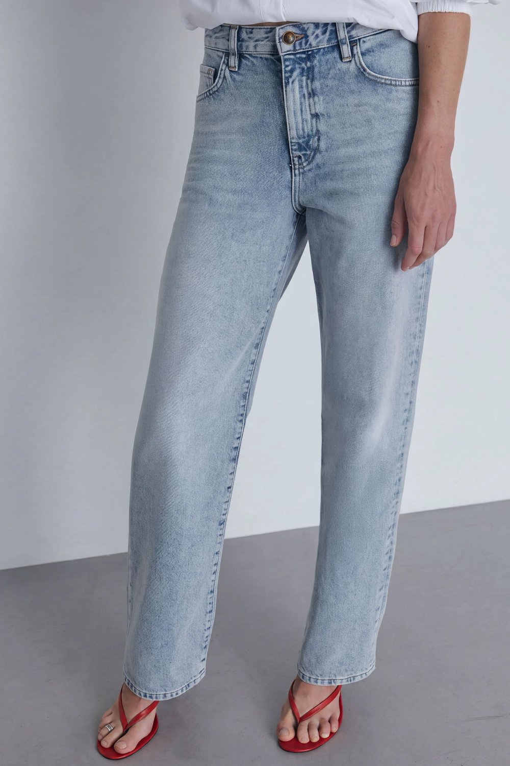 Açık Mavi Courtney Straight  Jean