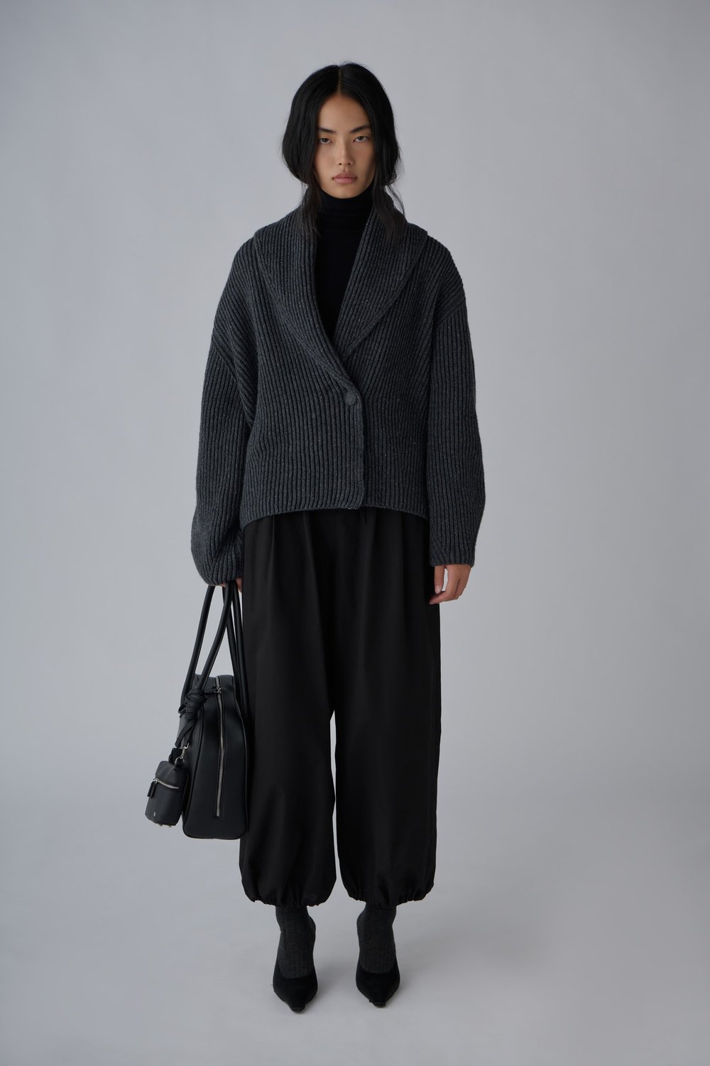 Mana Oversized Wool Knit Cardigan