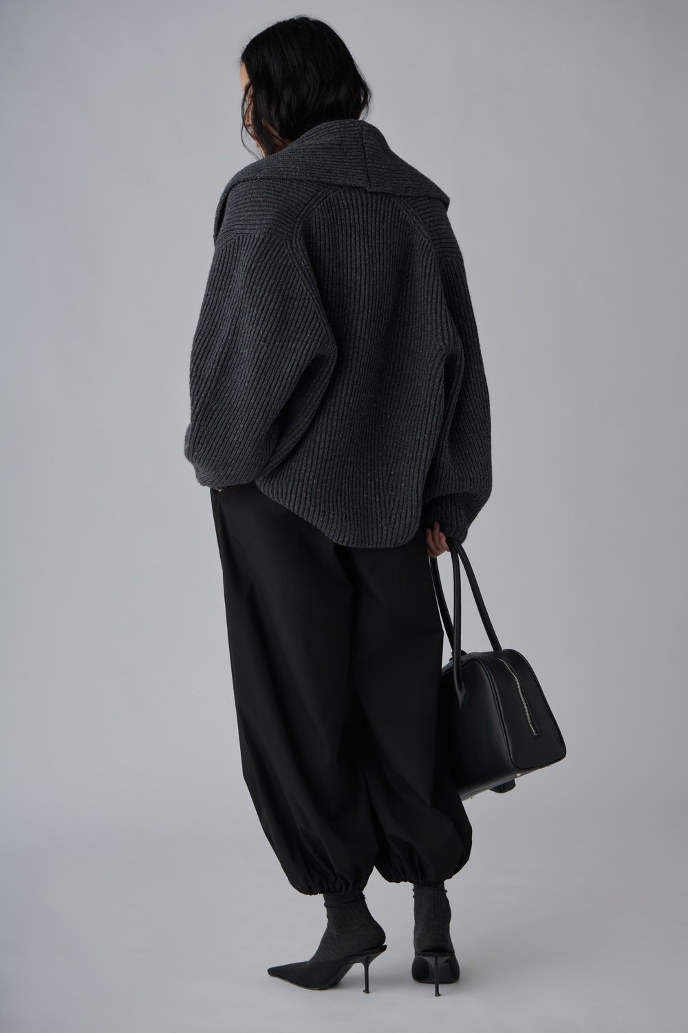 Mana Oversized Wool Knit Cardigan