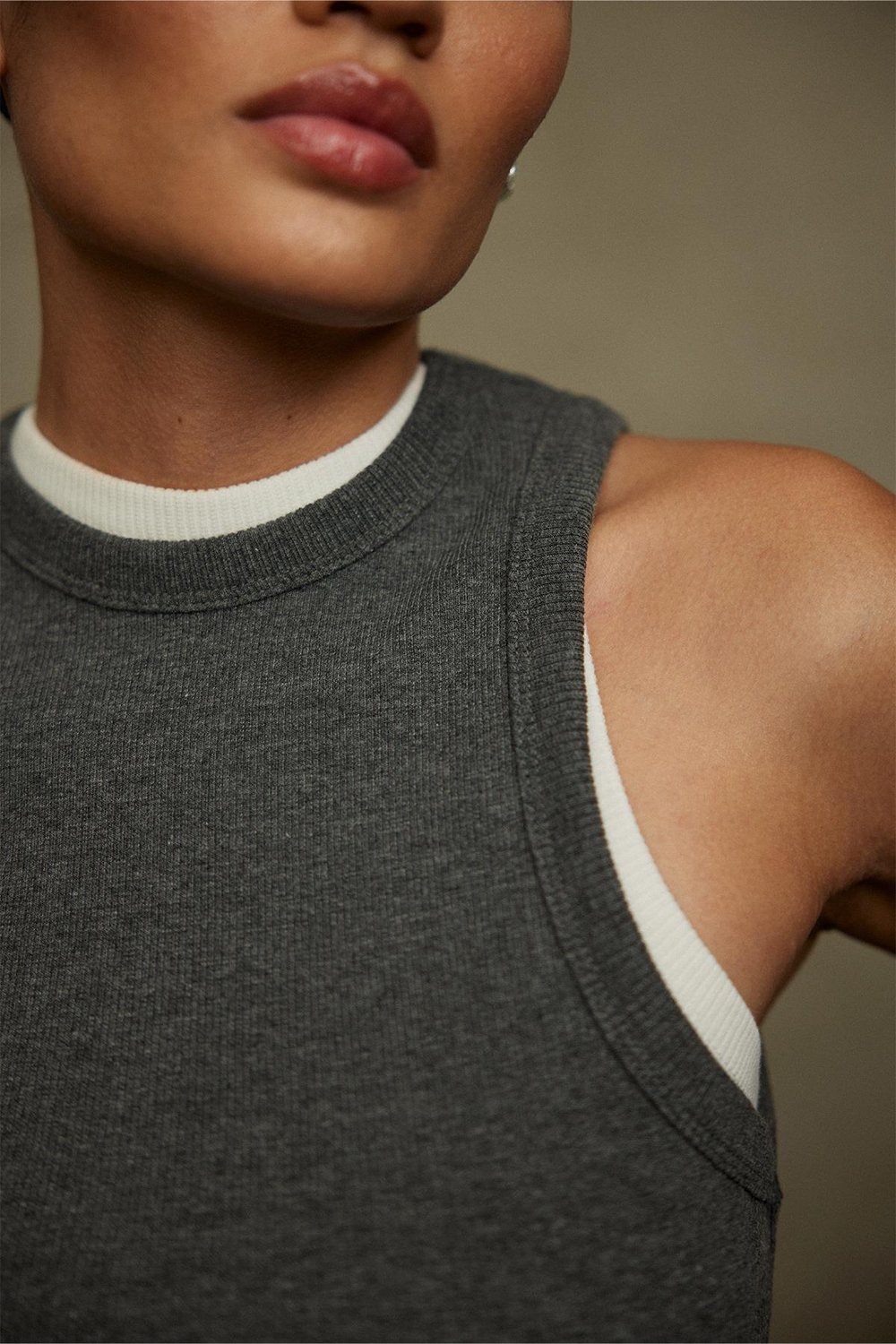 Oli Crew Neck Ribbed Top